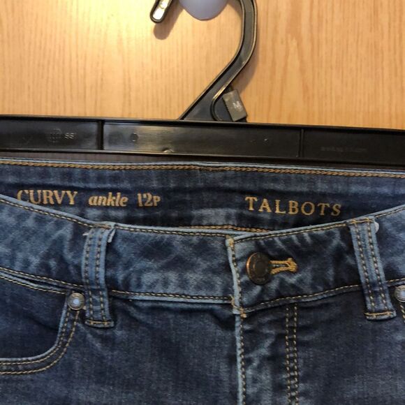 Talbots curvy ankle jeans size 12p - Picture 2 of 10